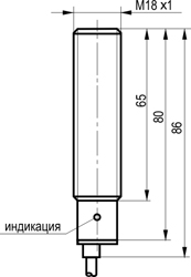 Габариты OV A43A-32P-150-LZ